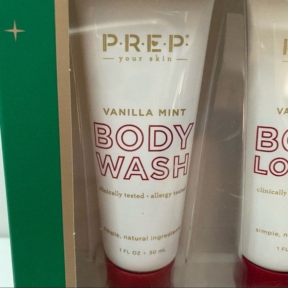 PREP Your Skin Mini Holiday Collection Vanilla Mint Body Wash, Lotion, Hand Crm - Picture 5 of 7